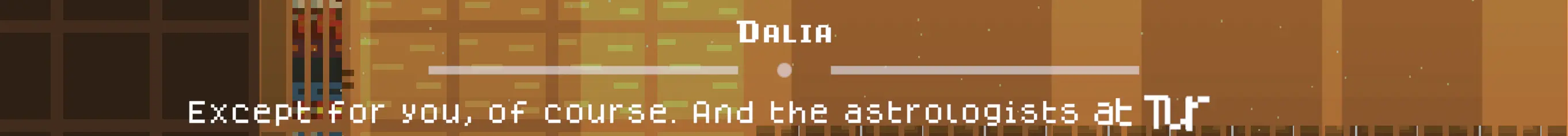 dialouge popup text